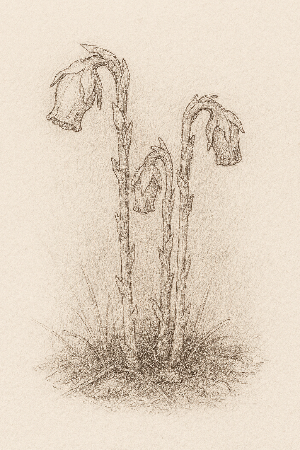 The Mysterious Ghost Pipe Plant, a support for headaches, nerve discomfort, and emotional distress