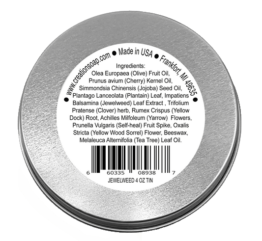 Jewelweed Herbal Salve Tin 4 oz