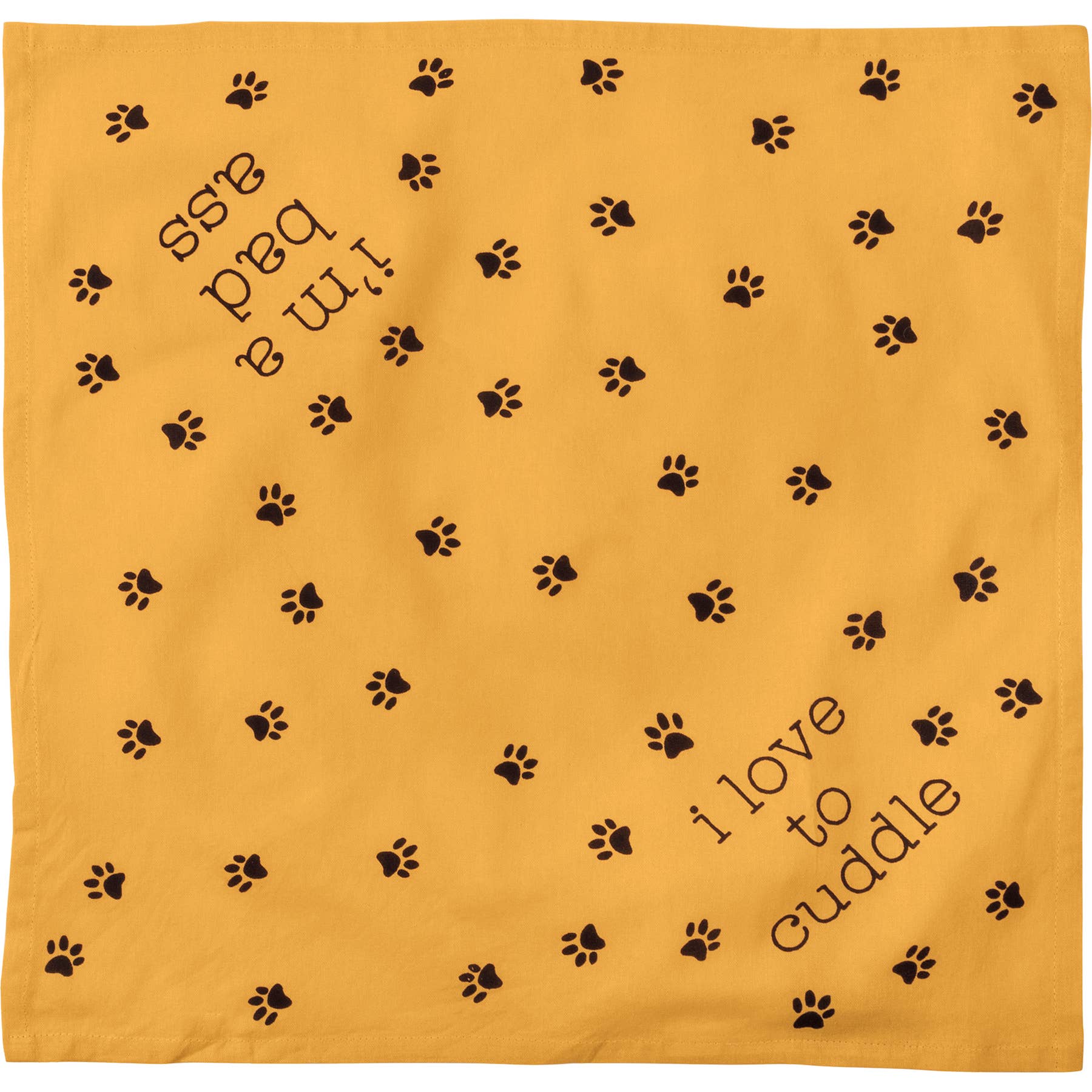 Reversible Pet Bandana - i'm a bad ass (Small - 16"x16")