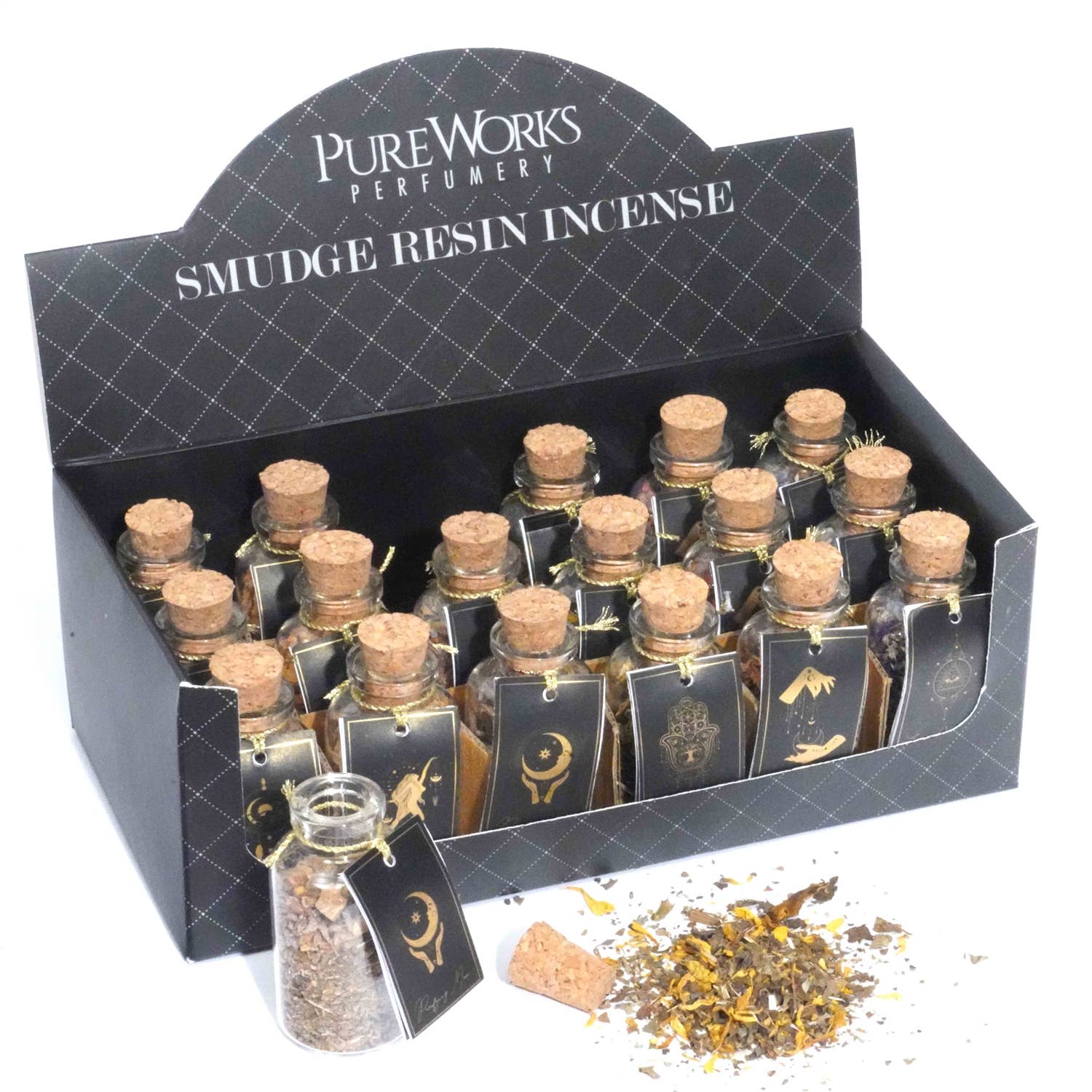 Mystical Smudge Resin in a Magical Glass Vial with Cork Top
