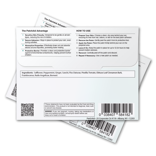 Motion Sickness Patch – Rapid Relief from Nausea & Dizziness