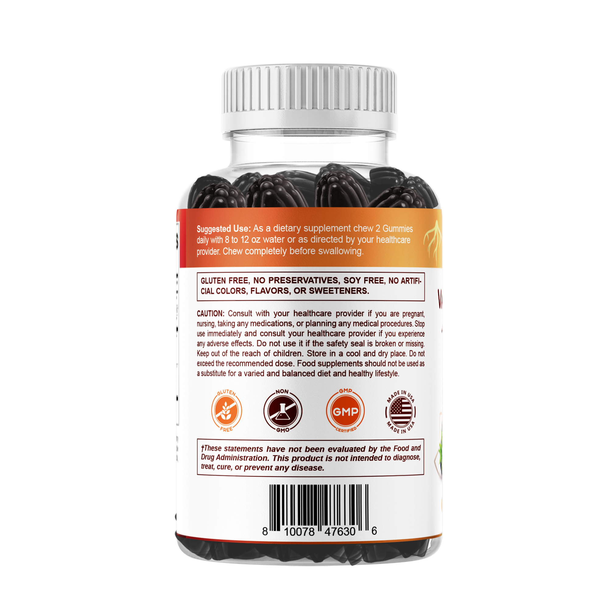 Valerian Root & Chamomile Gummies - 6000 MG Herbal Blend (60 gummies)