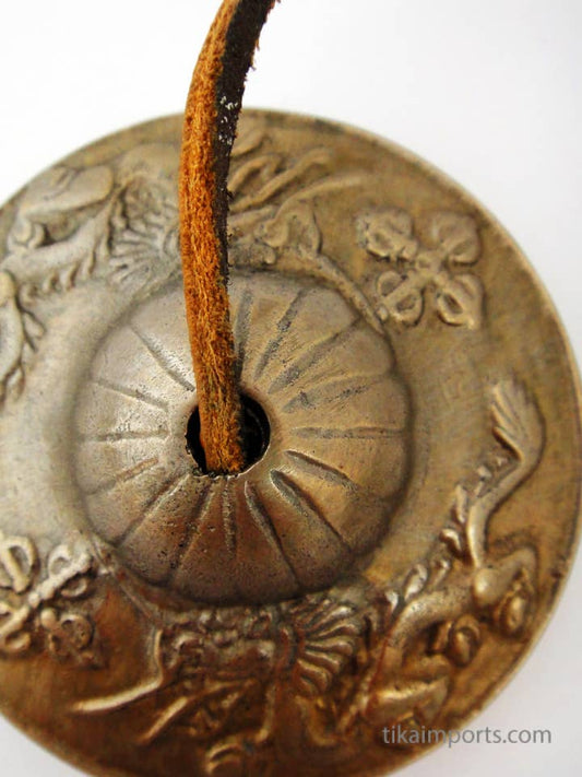 Brass Dragon Chimes with Leather Cord