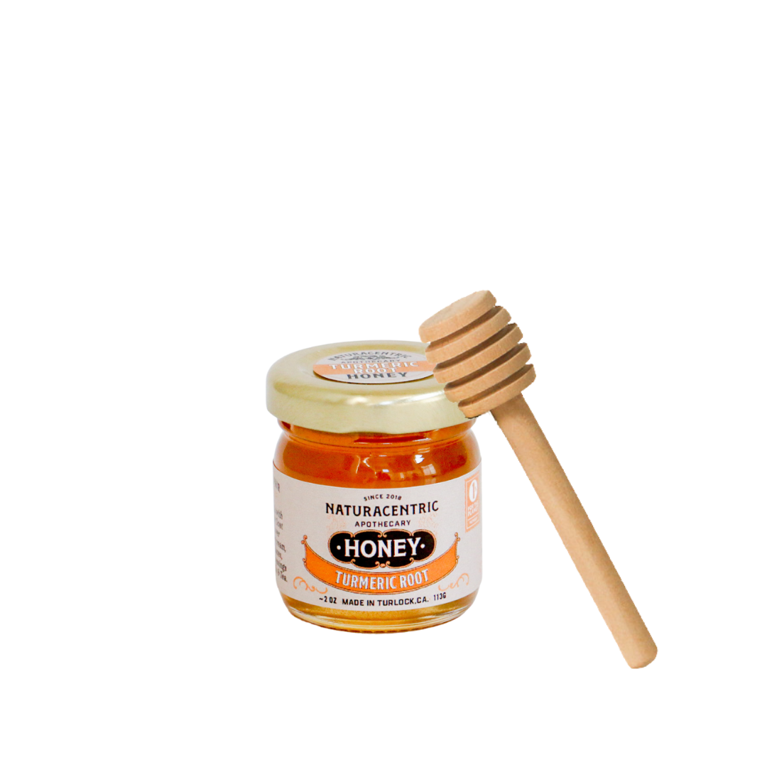 Mini Honey Jar - Herbal infused (Hibiscus, ginger, turmeric)