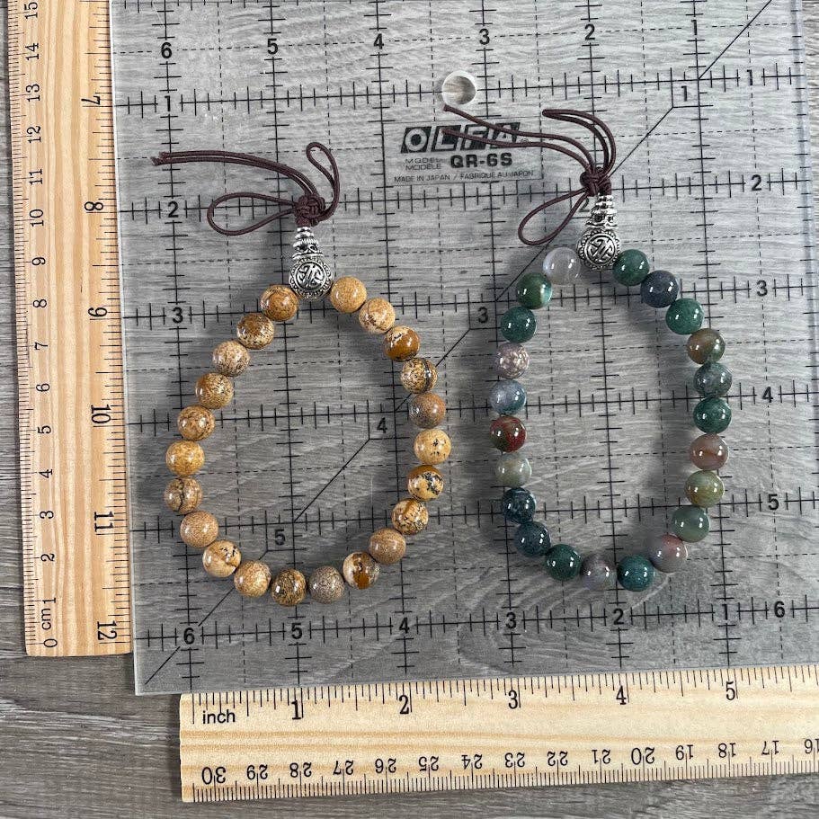 Assorted Gemstone Mala Bracelets for Yoga & Meditation