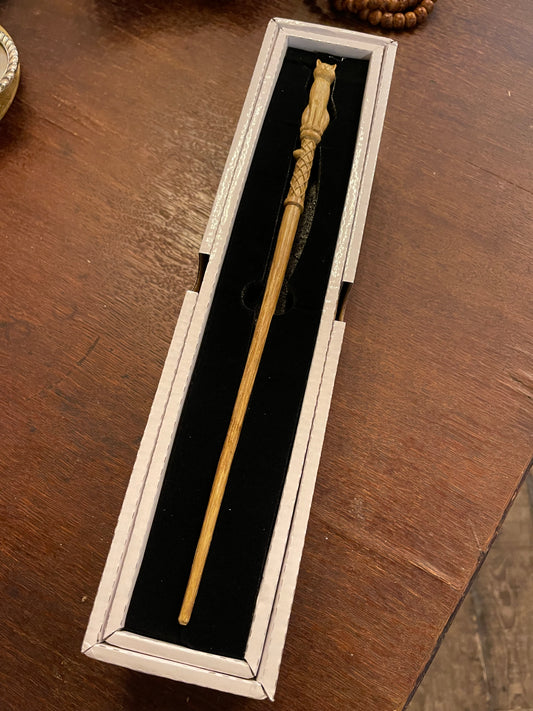 Mystic Cat Wooden Wand