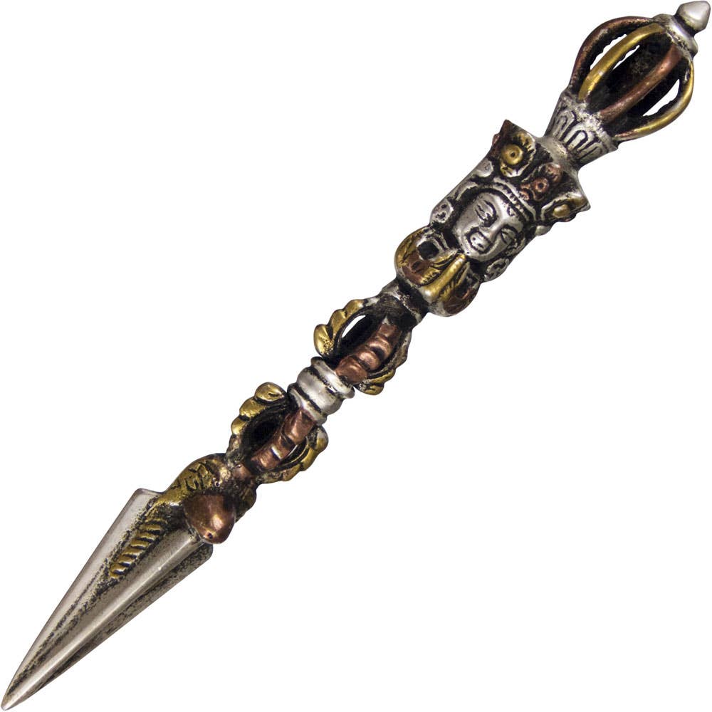Phurba Ritual Tool, Brass & Copper, 6-inches