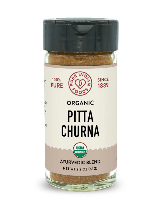 Pitta Churna - Spice blend to balance Pitta dosha through the six Ayurvedic tastes (Certified Organic - 2.2 oz)