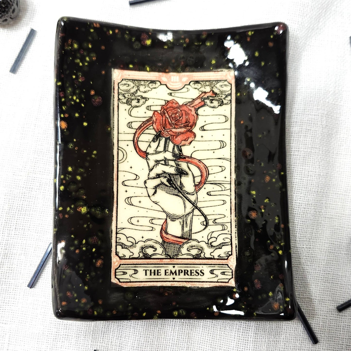 Tarot Card Ceramic Trinket Dish