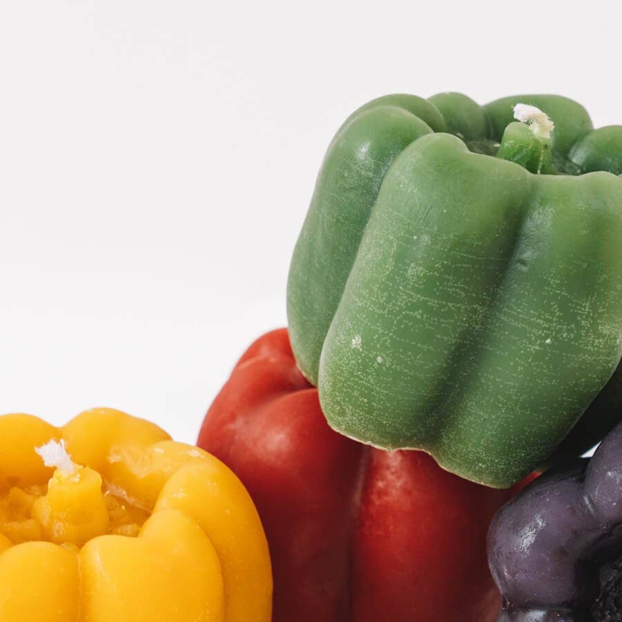 Bell Pepper Beeswax Candle - Hand-poured, so realistic looking!!!