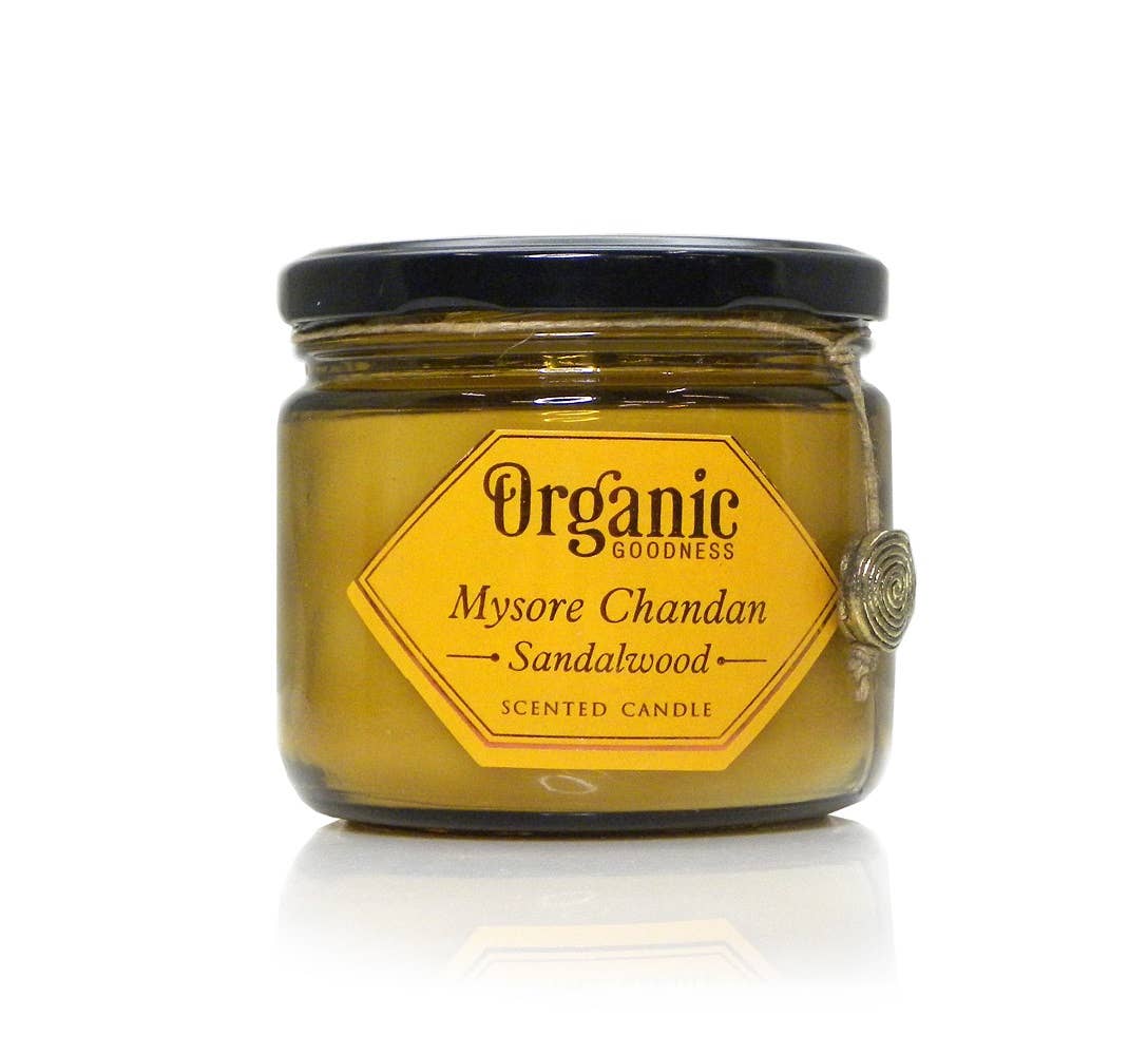 Organic Goodness Candle Sandalwood, Toxin-free, Lead-free Cotton Wick