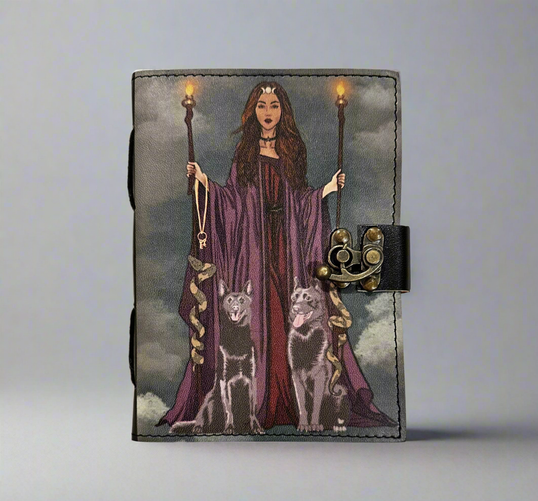 Goddess Hekate Journal - Rustic & 2 inches thick!