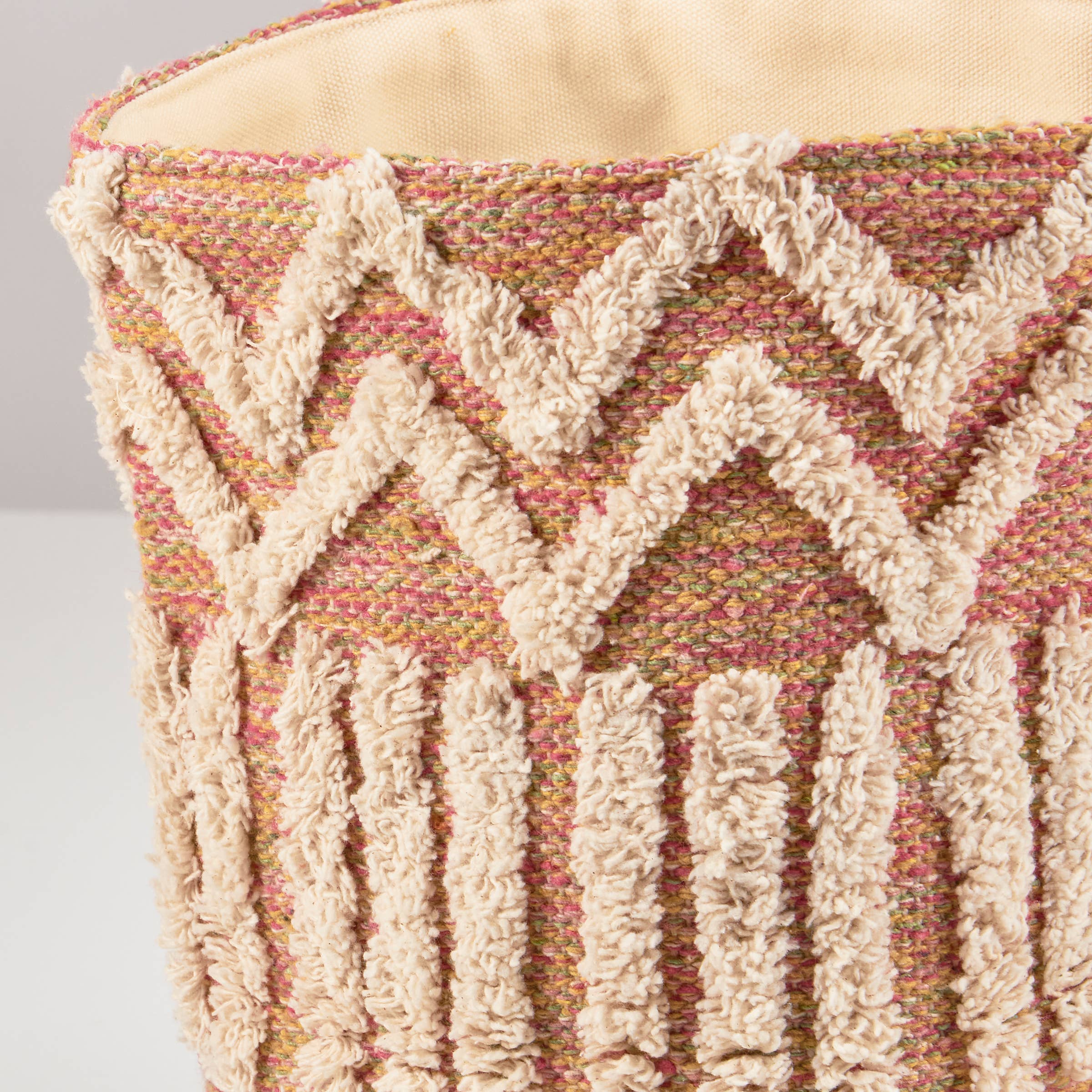 Bohemian Woven Cotton Bin