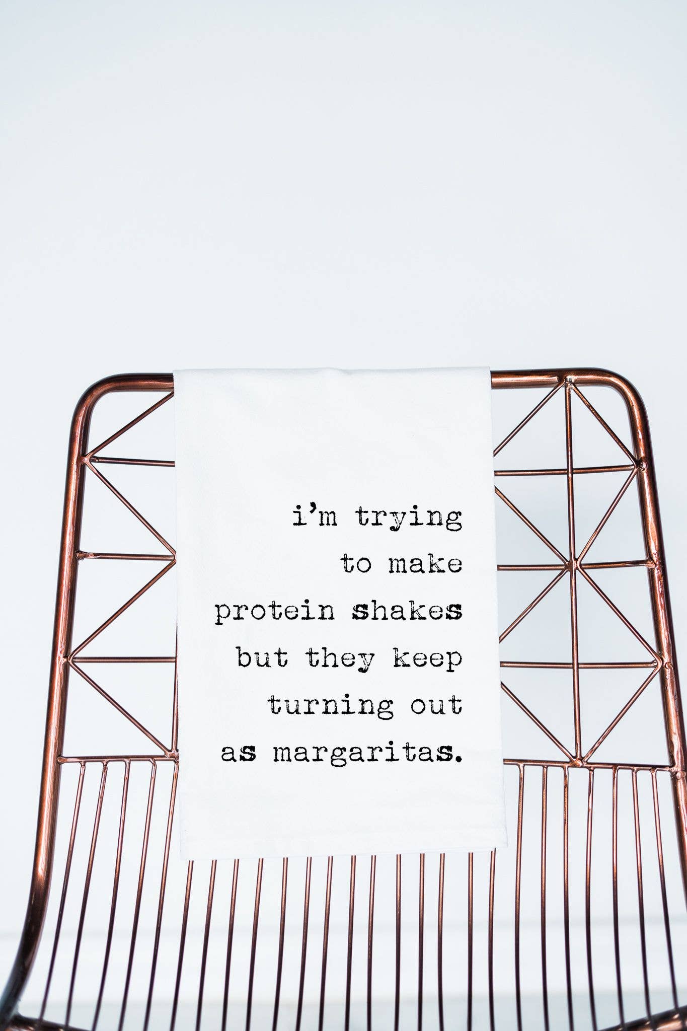 Tea Towel - Protein Shake to Margaritas (100% Cotton)
