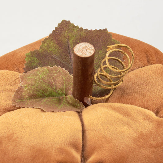 Velvet Pumpkins - Set of 2