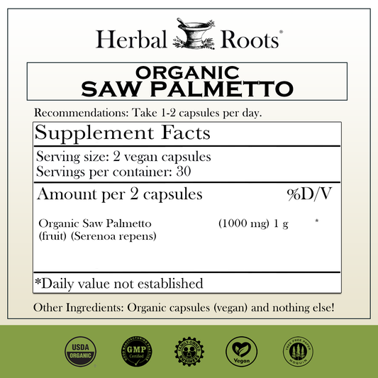 Saw Palmetto Capsules (Organic)