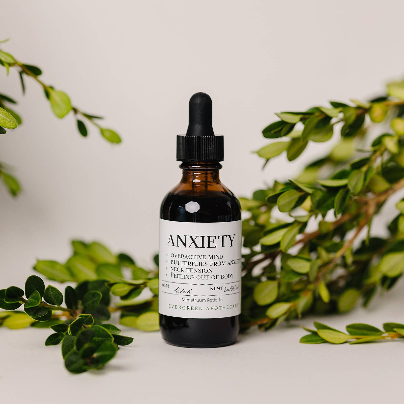 Anxiety Tincture (Vegetable glycerin base) - 2oz