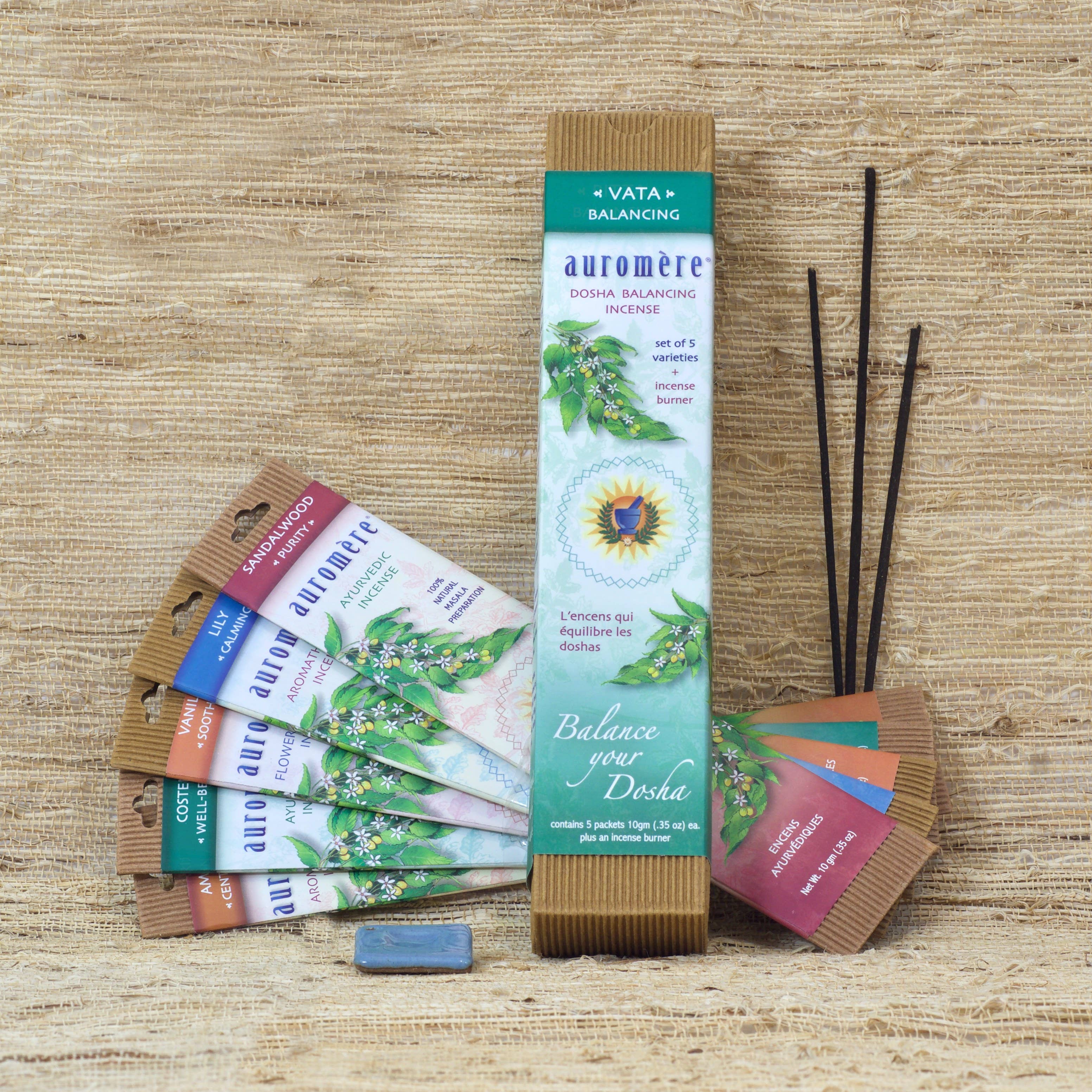 Ayurvedic Incense - Vata Dosha Balancing Incense - 5 Pack