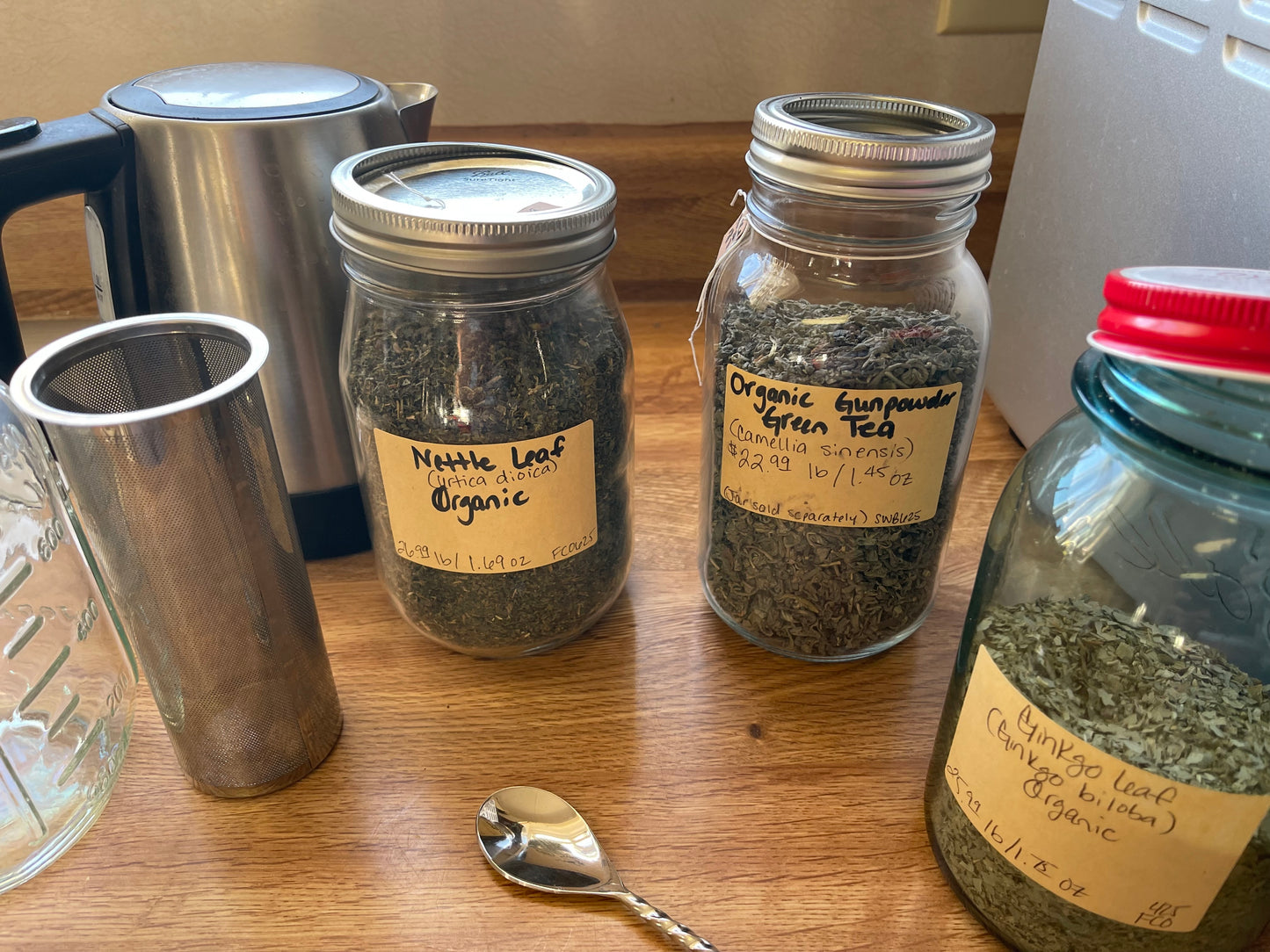 Raven’s Thicker Hair in 30 Days Herbal Tea - 4 oz Glass Jar