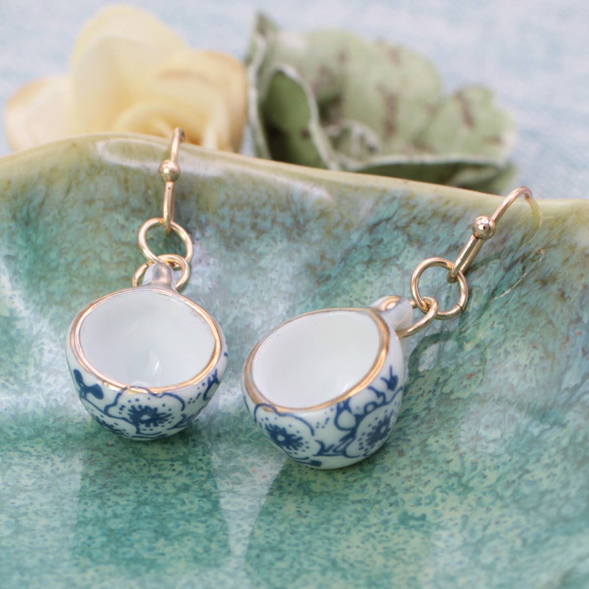 Ceramic Tea Cup Earrings