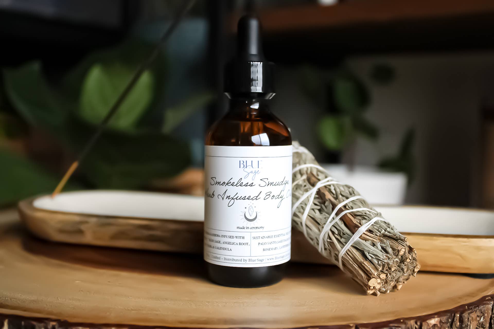 Smokeless Smudge - A blend of oils infused with white sage & essential oils