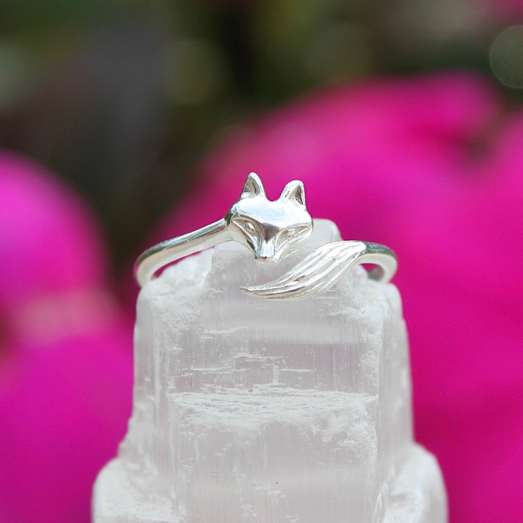 The Fox Spirit Animal Ring - Clever Design, Sterling Silver (Size 6)