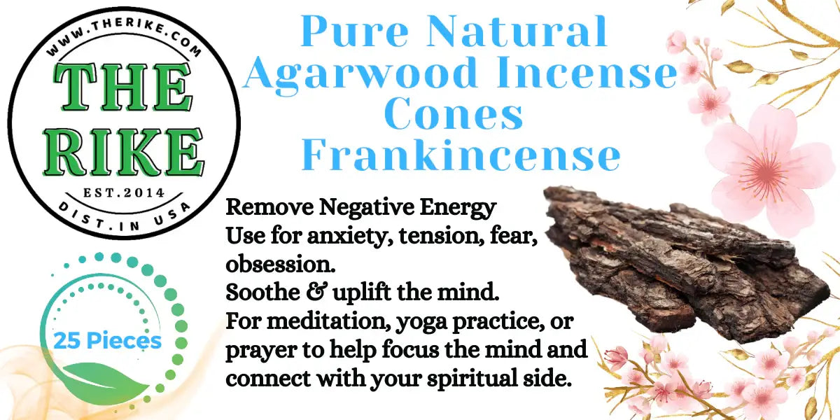 Agarwood Incense Cones (25 Pieces) - Frankincense