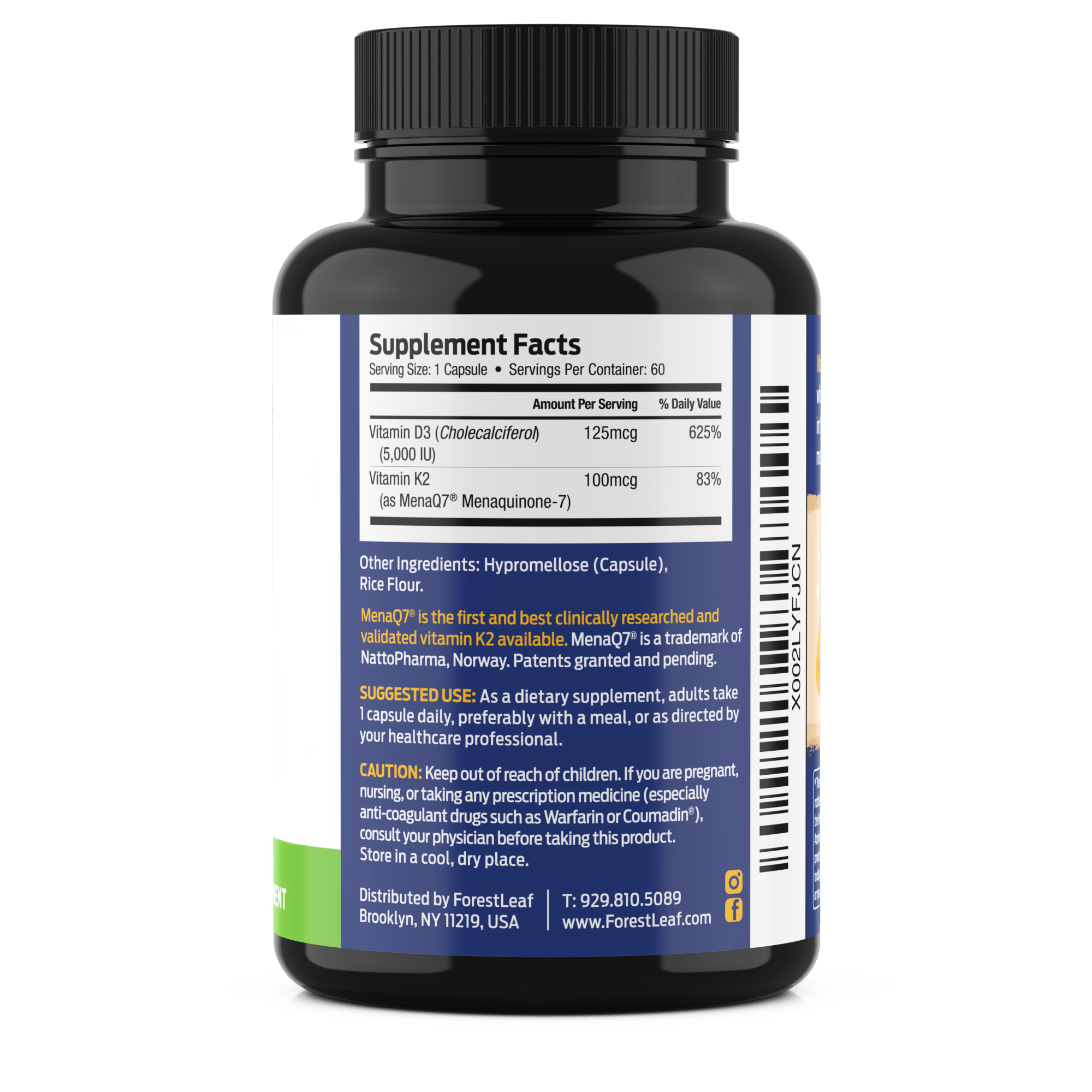 Vitamin K2+D3 (60 capsules)