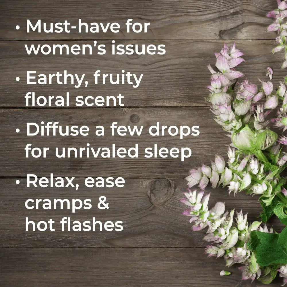 Organic Clary Sage Essential Oil (10 mL)