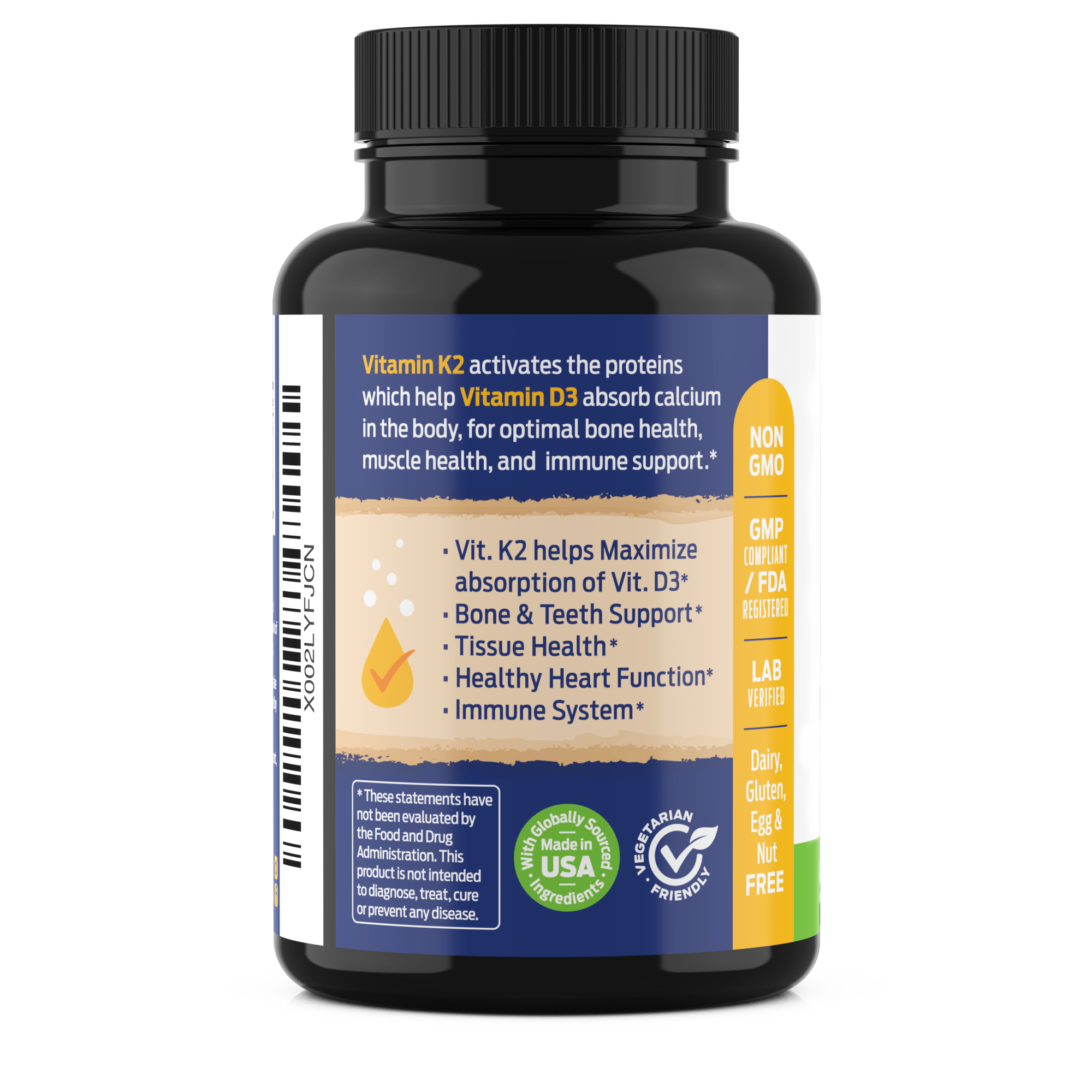 Vitamin K2+D3 (60 capsules)