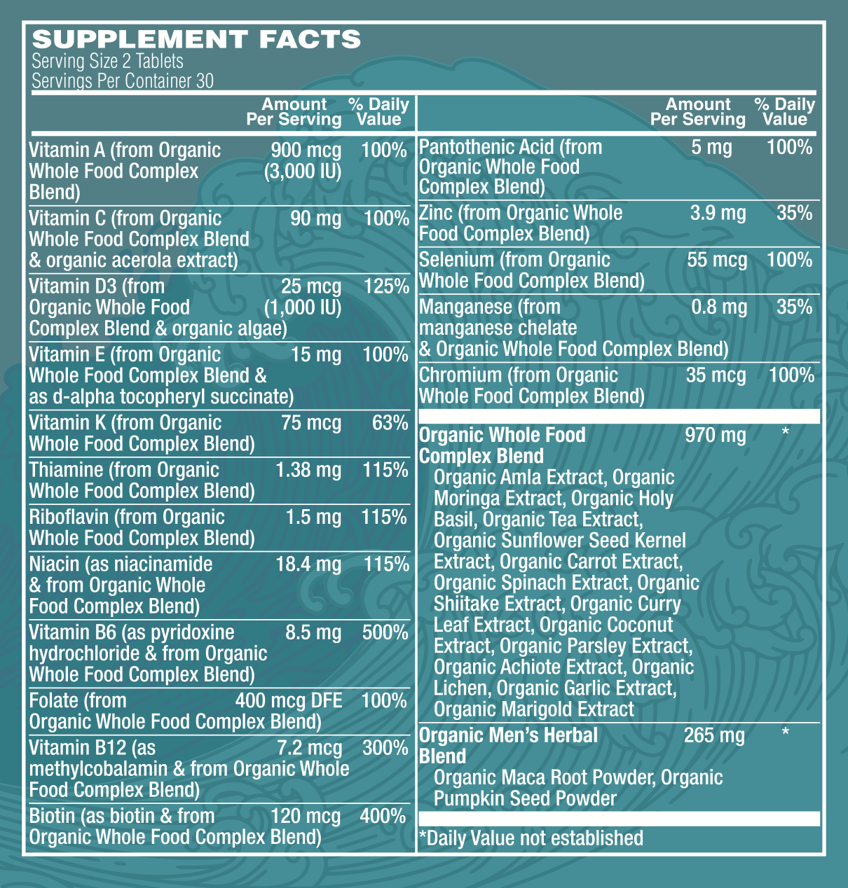 Men's Whole Food Daily Multivitamin