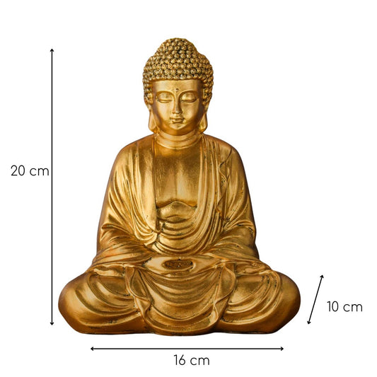 Meditation Buddha Statue Gold