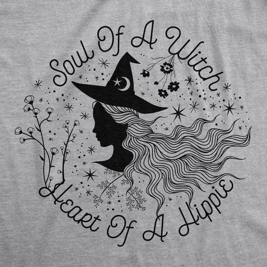 Soul Of A Witch Heart Of A Hippie Women's Tshirt