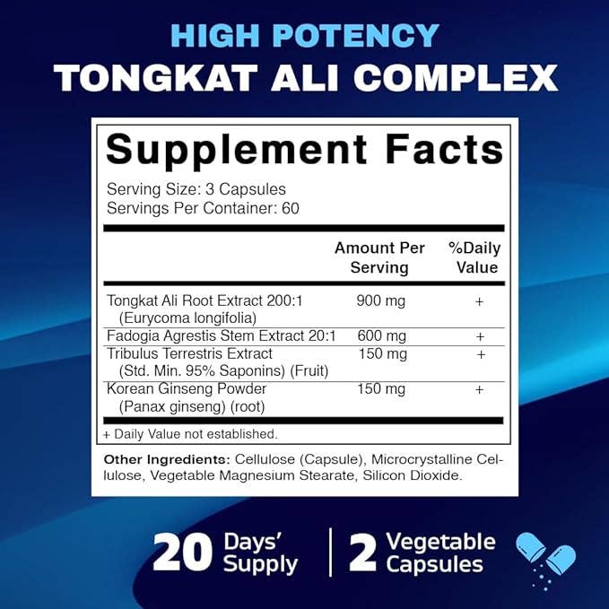 Tongkat Ali Complex (180 Veg Capsules)