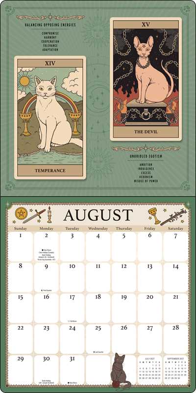 Cats Rule the Earth Tarot 2027 Wall Calendar