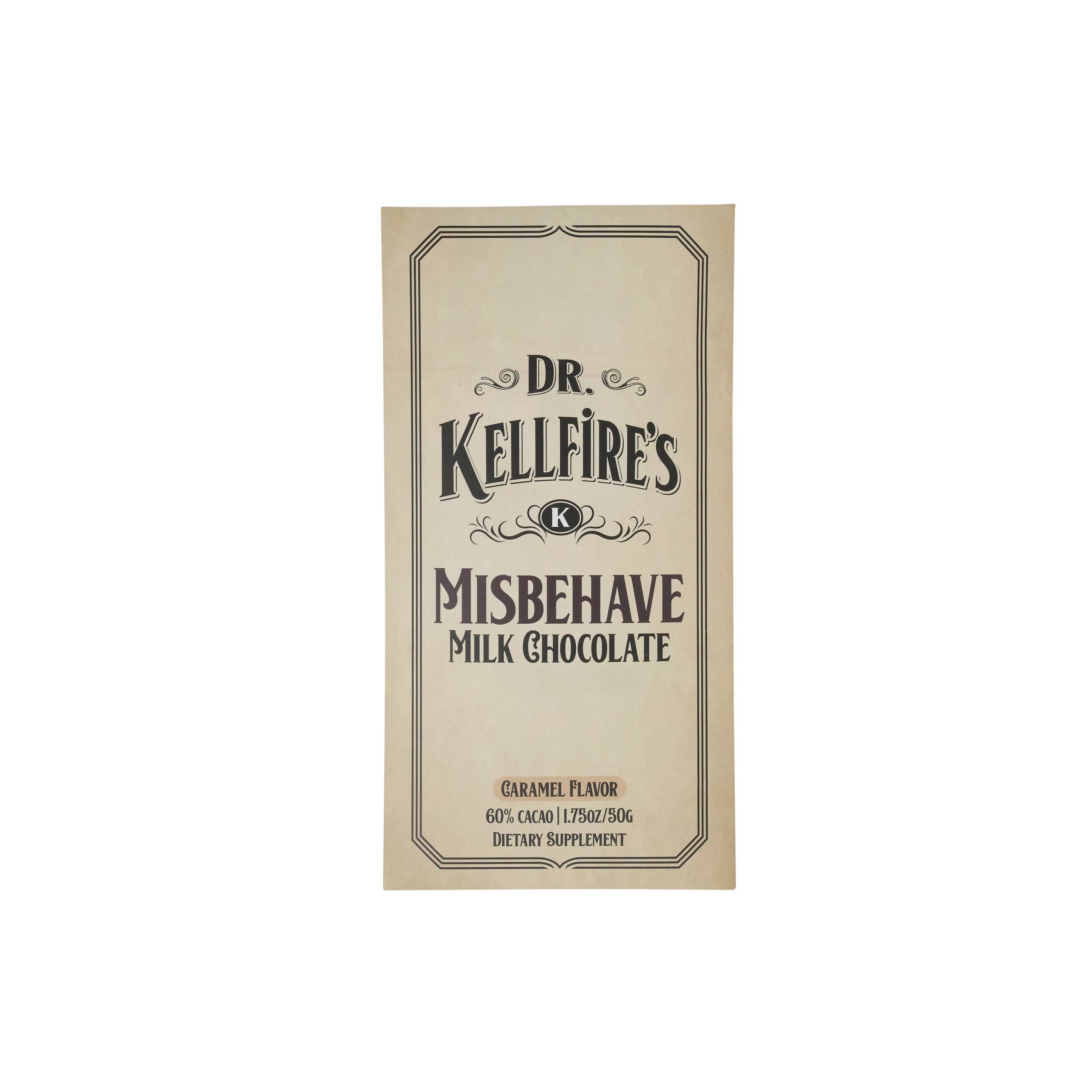 MisBehave Milk Chocolate - Crafted w/plant-based ingredients Fenugreek, Maca, & Ashwagandha
