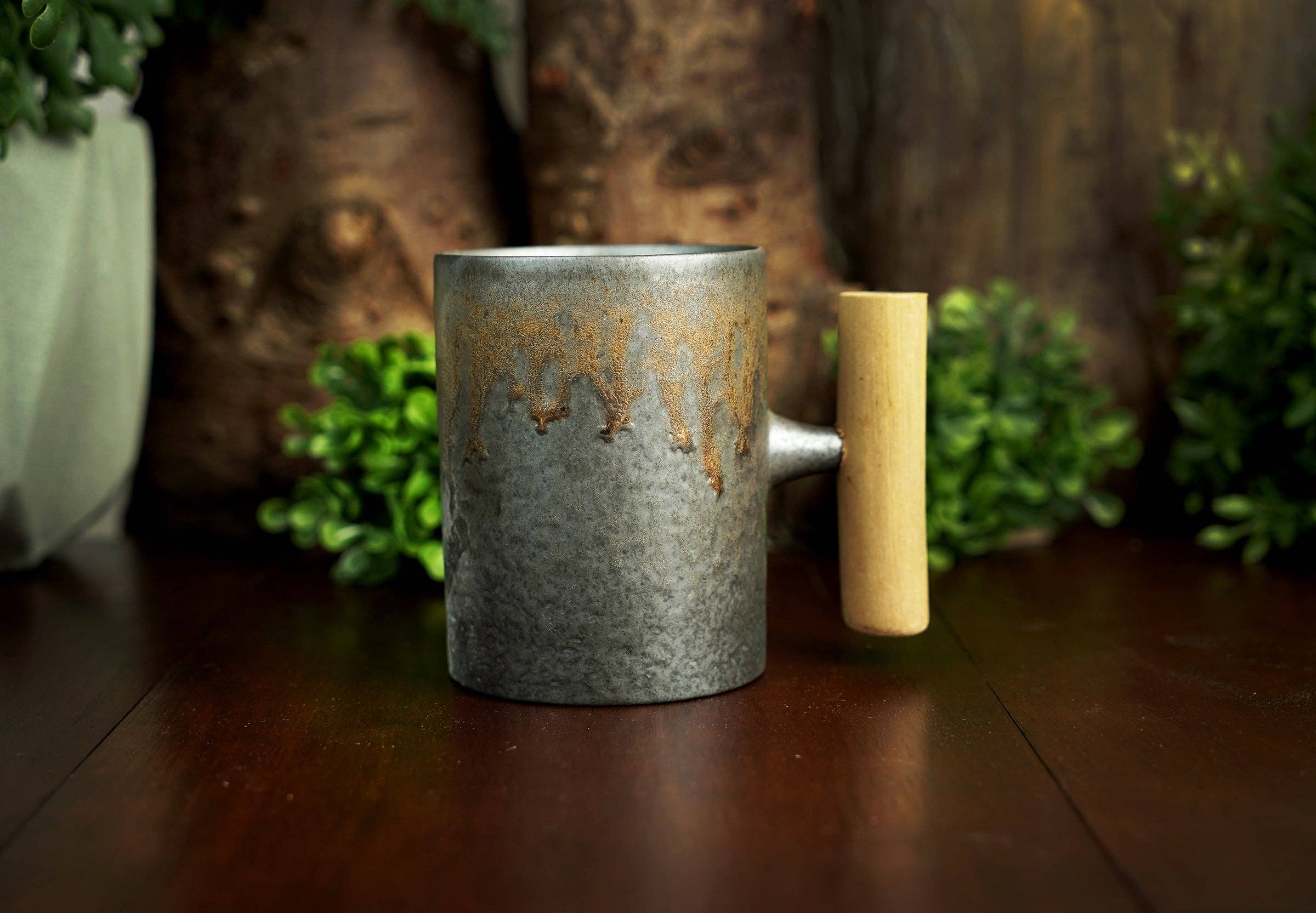 Mill Gap, VA Ceramic Mug with Iron Bronze Glaze!
