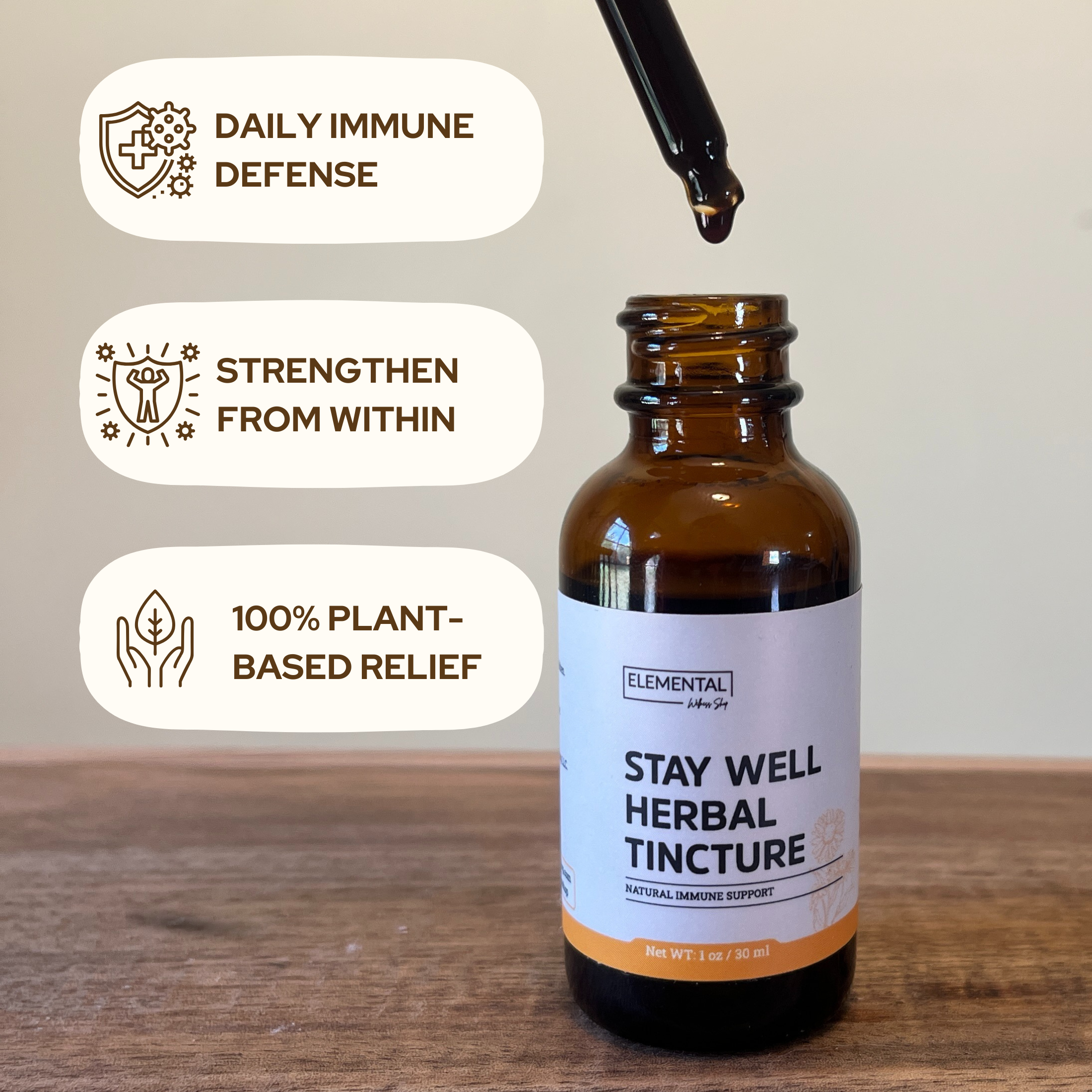 Stay Well Herbal Tincture (Alcohol Free Tincture for Immune Support)