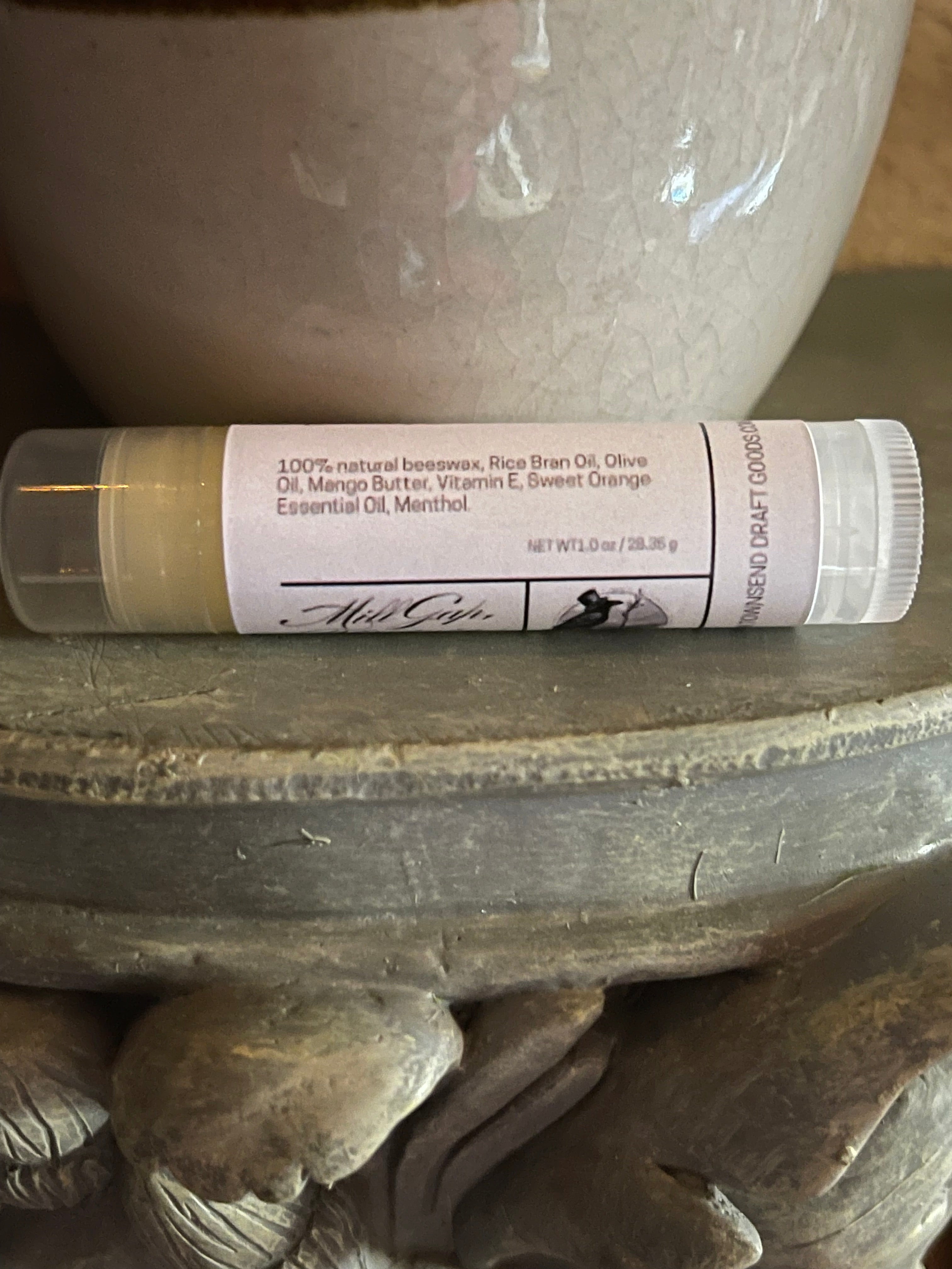 Natural Lip Balm with Mango Butter - Mint & Sweet Orange