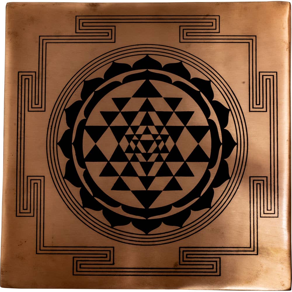 Copper Sri Yantra Printed Grid