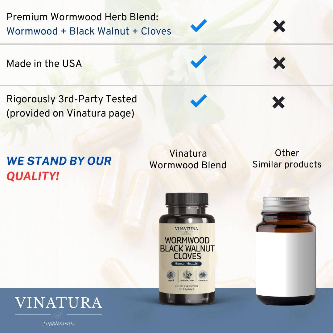 Wormwood Black Walnut Cloves - 60 Capsules