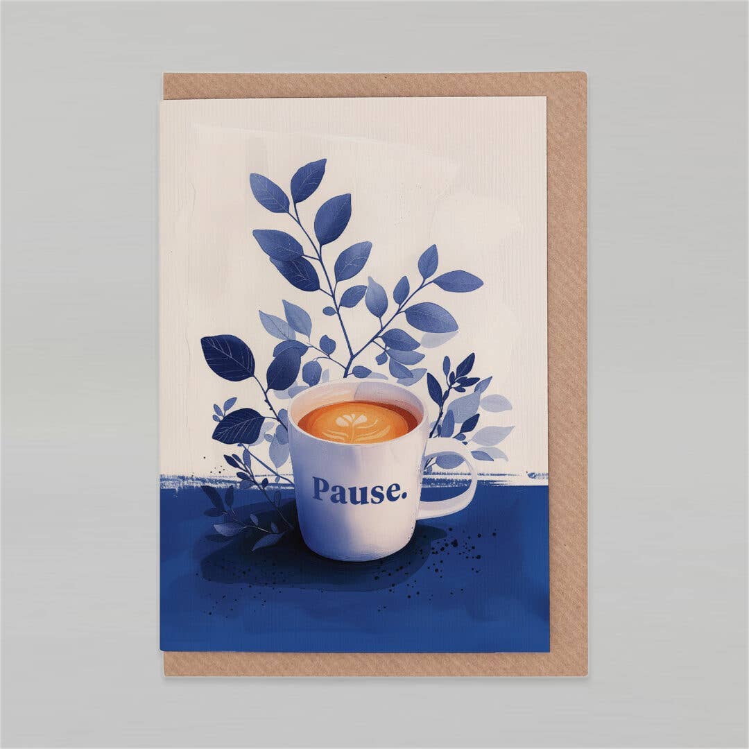 Pause. Greeting Card (Blank Inside)