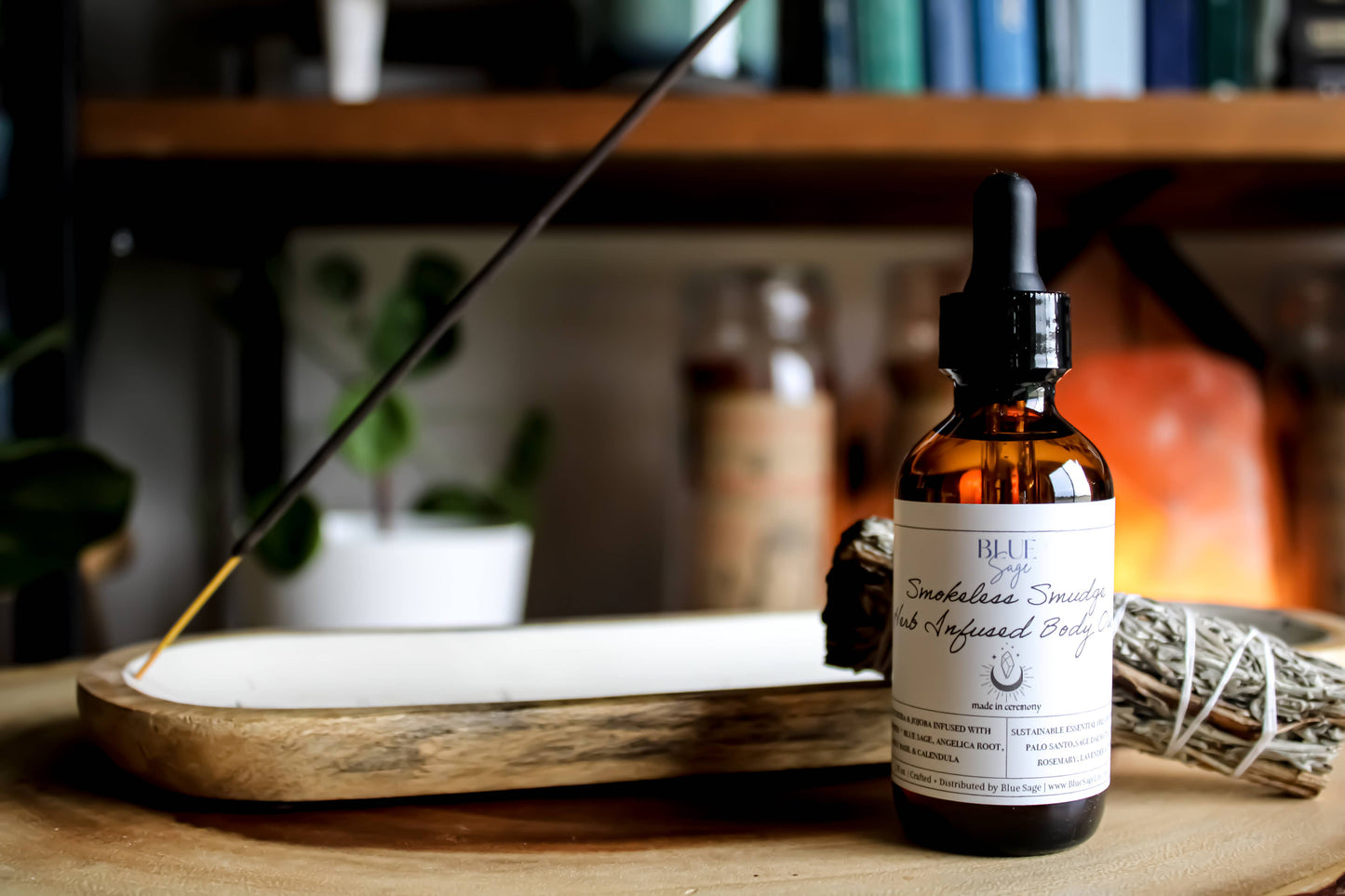 Smokeless Smudge - A blend of oils infused with white sage & essential oils