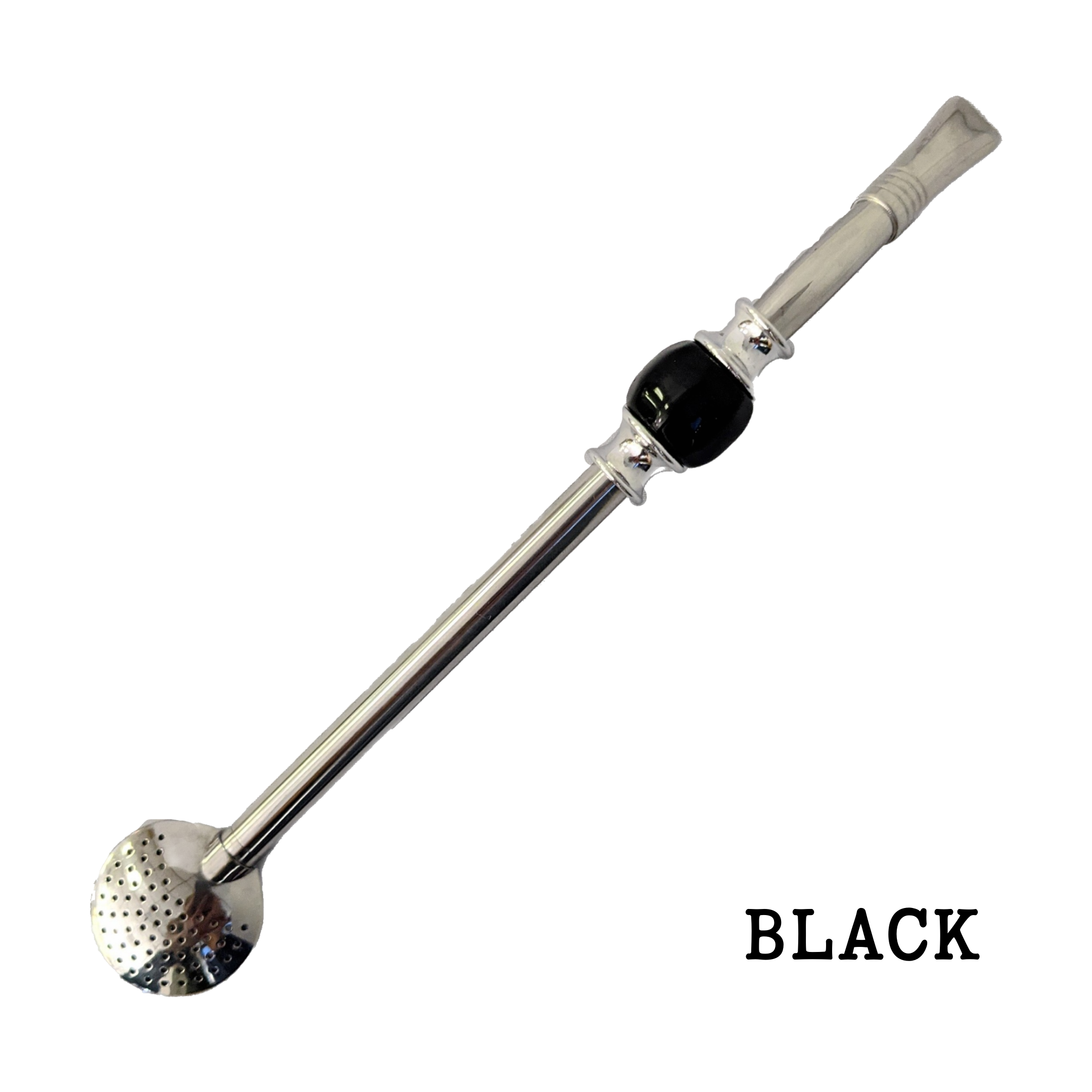 Tea Straw, Stainless Steel with Decorative Ball in the stem