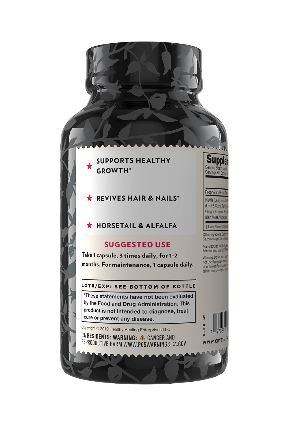 Beautiful Hair and Nails - Herbal Supplement with 14 Herbs (60 capsules)