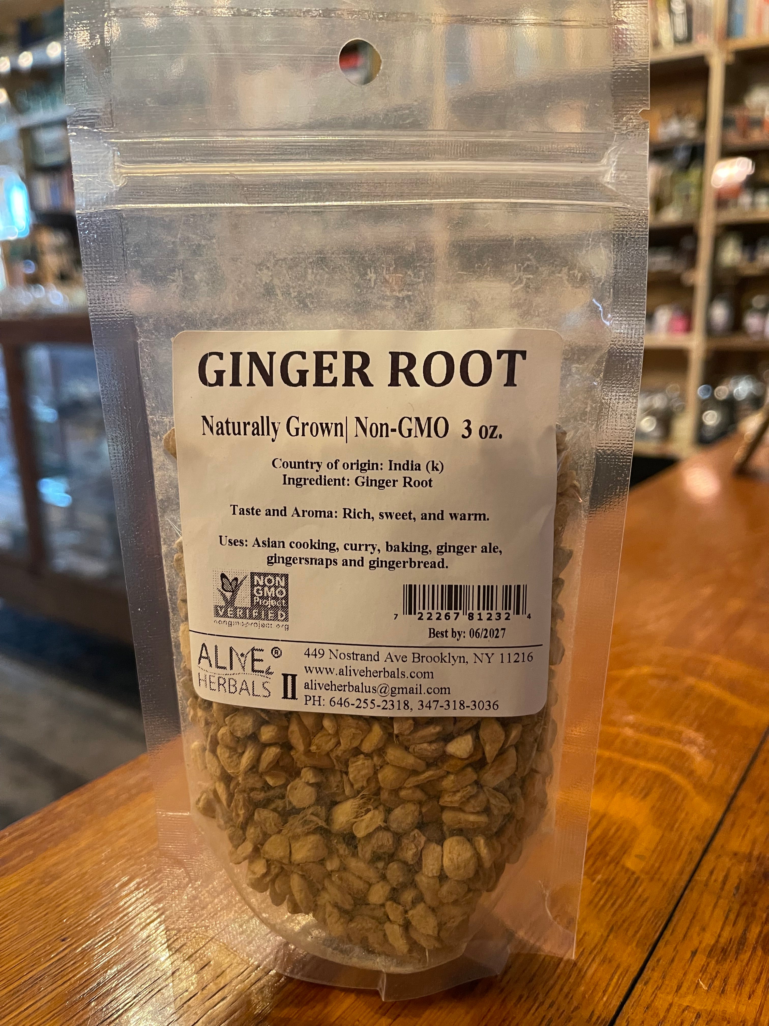 Dried Ginger Root (3 oz)