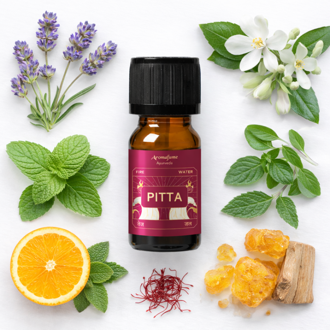 Pitta Dosha Ayurvedic Essential Oil | Mint & Marjoram (10 ml)