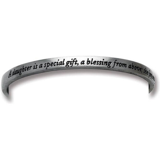 Special Message Pewter Bangle - Great gift (3 inches)
