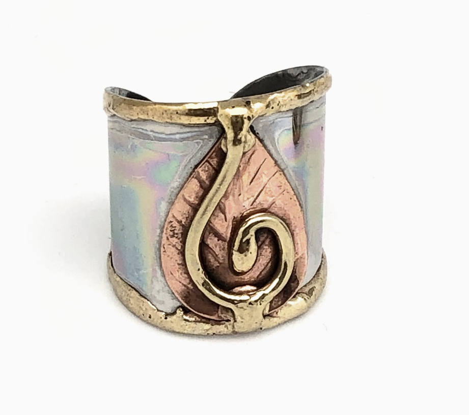 Bodhi Leaf Meditation Ring