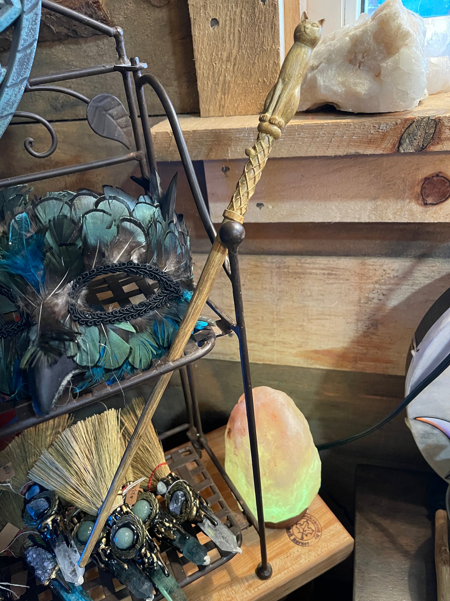 Mystic Cat Wooden Wand